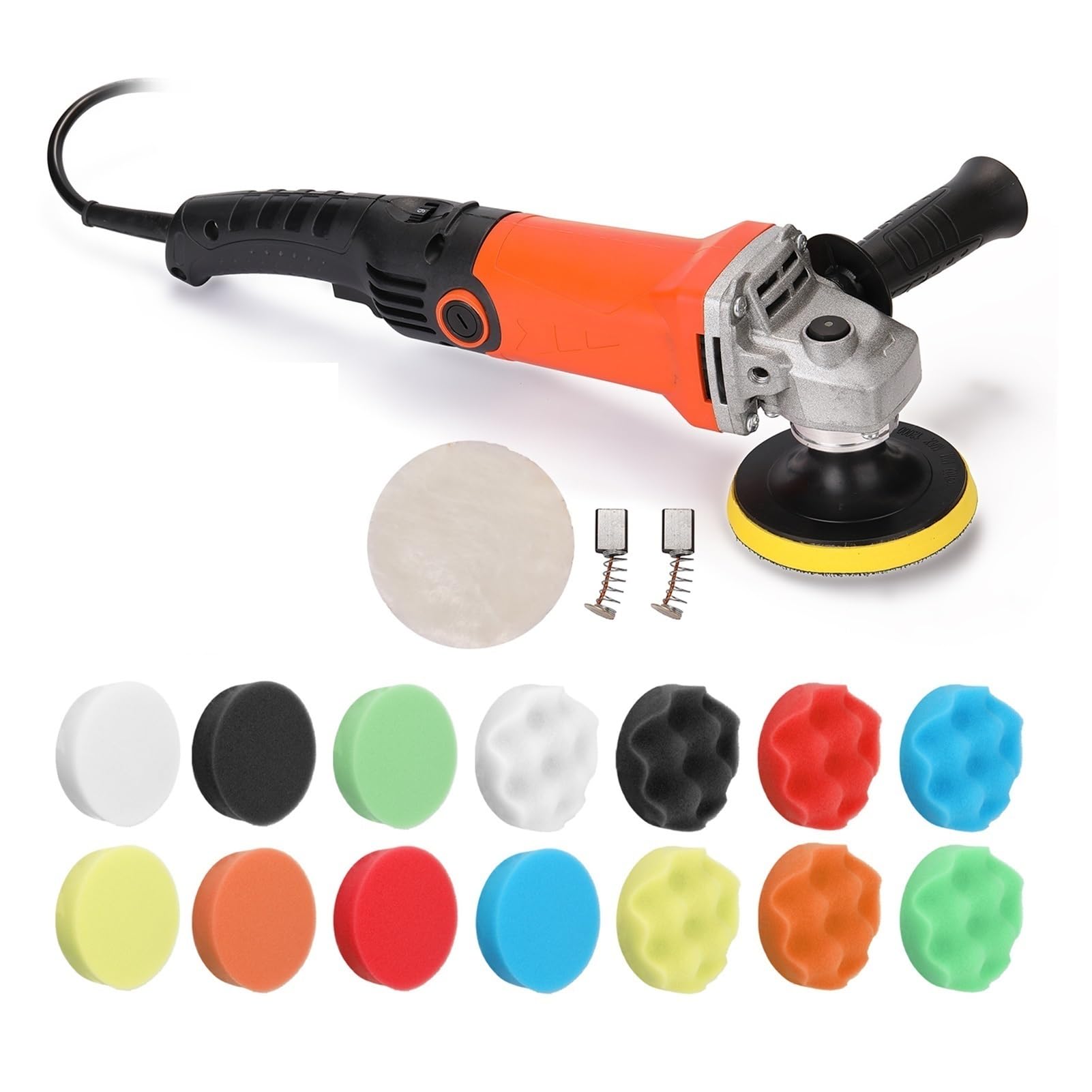 LNHHG 1200W Adjustable Speed Car Electric Polisher Waxing Machine Automobile Furniture Polishing Tool Suitable For Automotive(Silver)