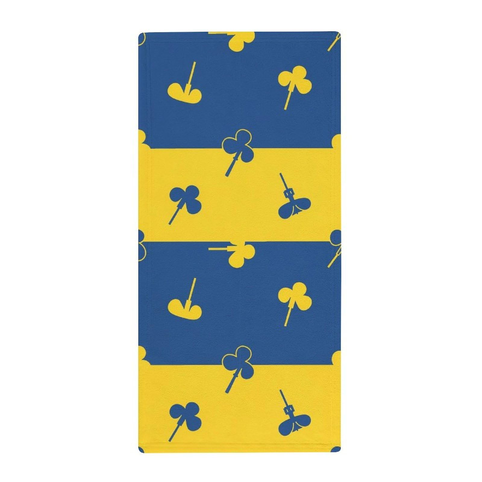 Anceky Quick-Drying Gym Towels, Ukraine Country Flag Ultra Absorbent & Lightweight for Yoga, Pool & Travel Essentials