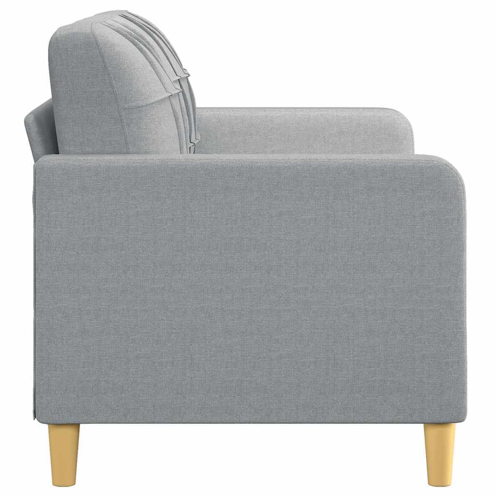 vidaXL Sofá de 2 plazas de Tela Gris Claro 140 cm, sofá, sofá tapizado, sofá de 2 Personas, sofás, sofá de salón, sofá de Dos Personas, sofá de Tela