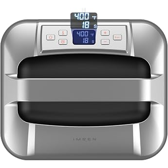IMREN Heat Press Plotter, 30.4 x 25.4 cm Portable Heat Press Machine for T-Shirt Printing Machine, Hoodie, with Heat Press Pa
