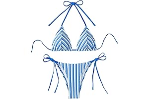 Striped Textured Bathing Suit: A Beachy Delight