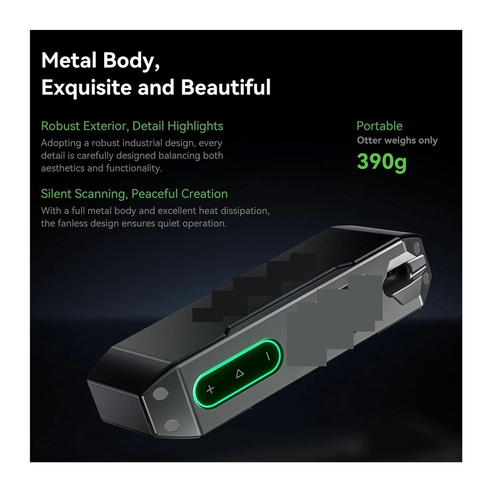 CR-Scan Otter 3D Scanner Handheld with 0.02mm Accuracy Anti-Shake Tracking Up to 20FPS Four-lens Stereo Vision
