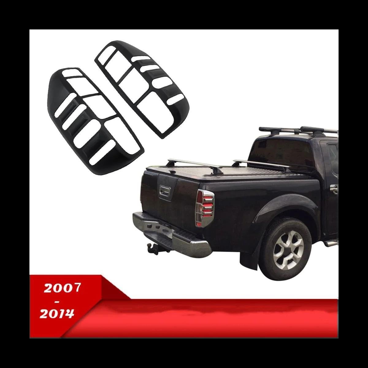 Copertura Fanale Posteriore Per Nissan Frontier Navara D40 2007-2014 - Nero, In Plastica - Foto 10