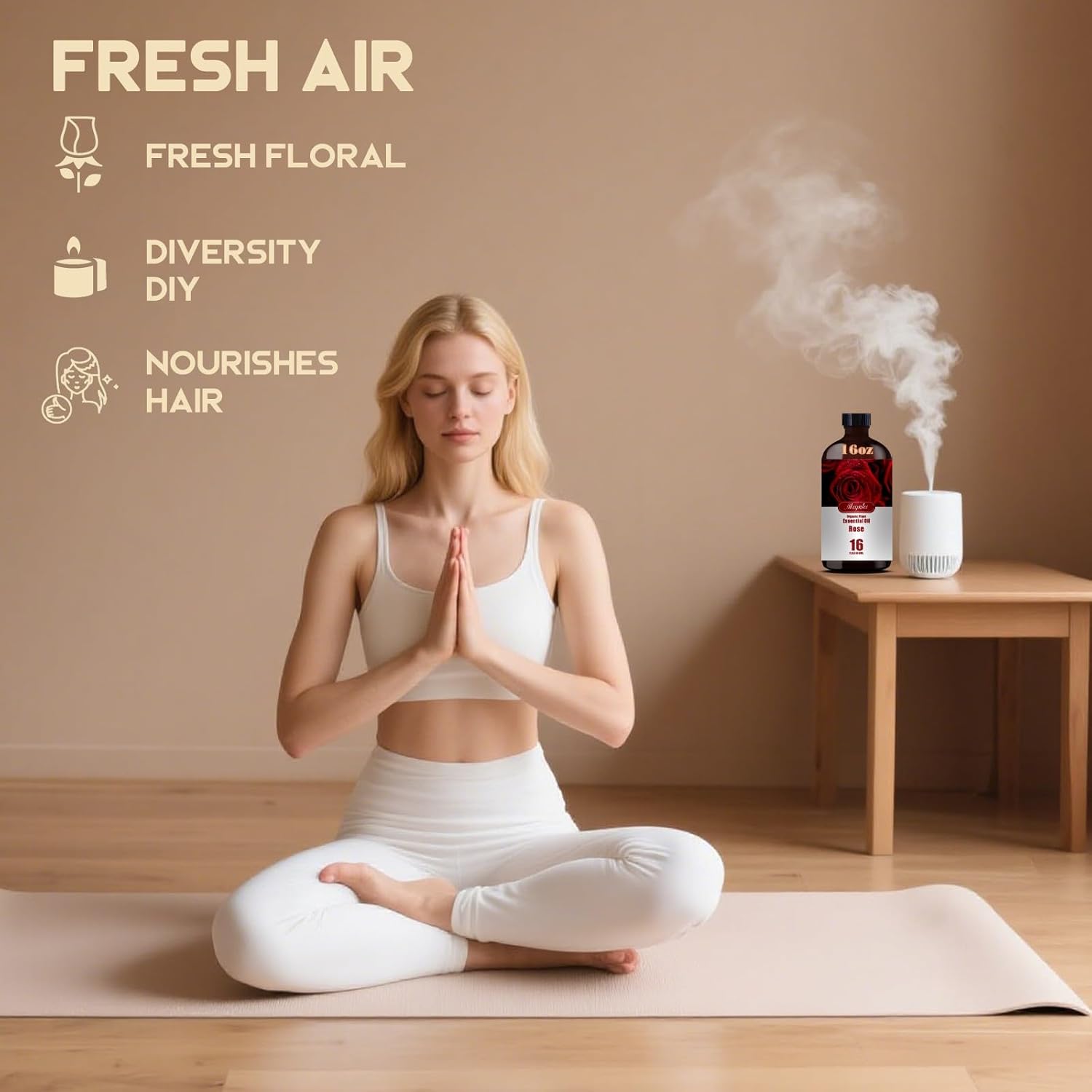 Rose Essential Oil-Rose Fragrance Oil 16.33oz (490ml)-100% Pure Natural Scent for Diffusers, Candles, Soap Making & Aromatherapy-Relaxing Home & Gift Essential Oil for Bath, Massage - Image 4