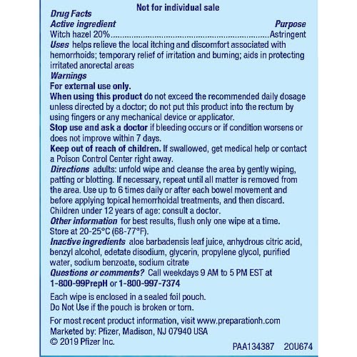 Preparation H BOYEB Soothing Relief Cleansing & Cooling Wipes thumb #1