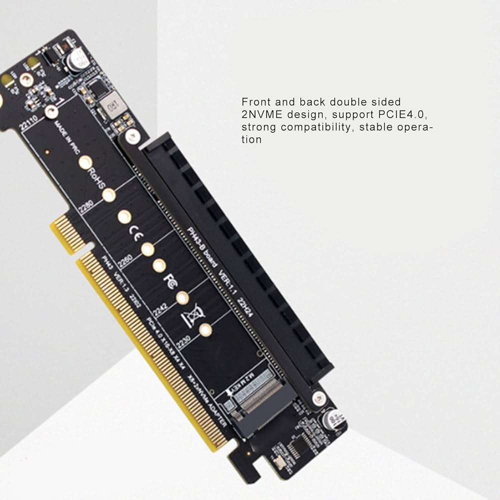 Amazon | Dpofirs PCIE X16 拡張カード、M.2 NVMe コントローラー拡張