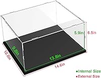 Vista 2 de Vitrina de acrílico transparente engrosada para Lego 75375 Millennium Falcon para 21319 Central Perk 75380 42204 Coleccionables, caja transparente