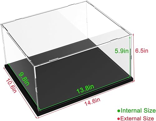 Miniatura 2 de Vitrina de acrílico transparente engrosada para Lego 75375 Millennium Falcon para 21319 Central Perk 75380 42204 Coleccionables, caja transparente