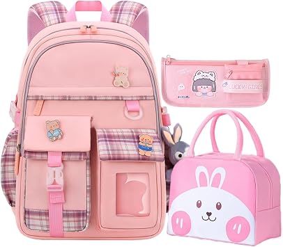 Girls Backpack, Kawaii Kids Backpack Bookbag, Backpacks for Girls Schoolbags for Girls, Mochilas Escolares Para Ninas