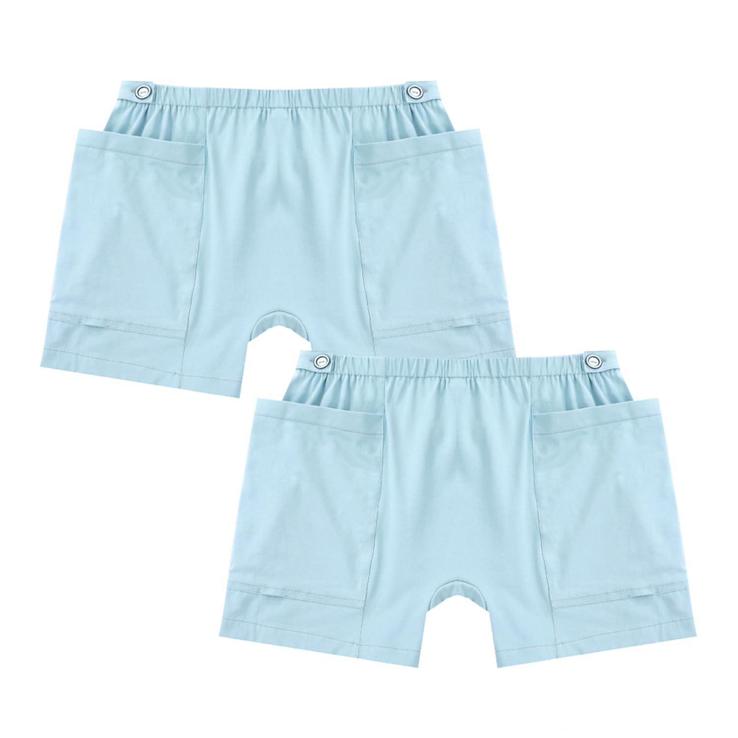 YingXue 2-Pack Urine Bag Pants for Patient, Ostomy Drainage Trousers, Incontinence and Catheter Bag Pants (27-46" W)