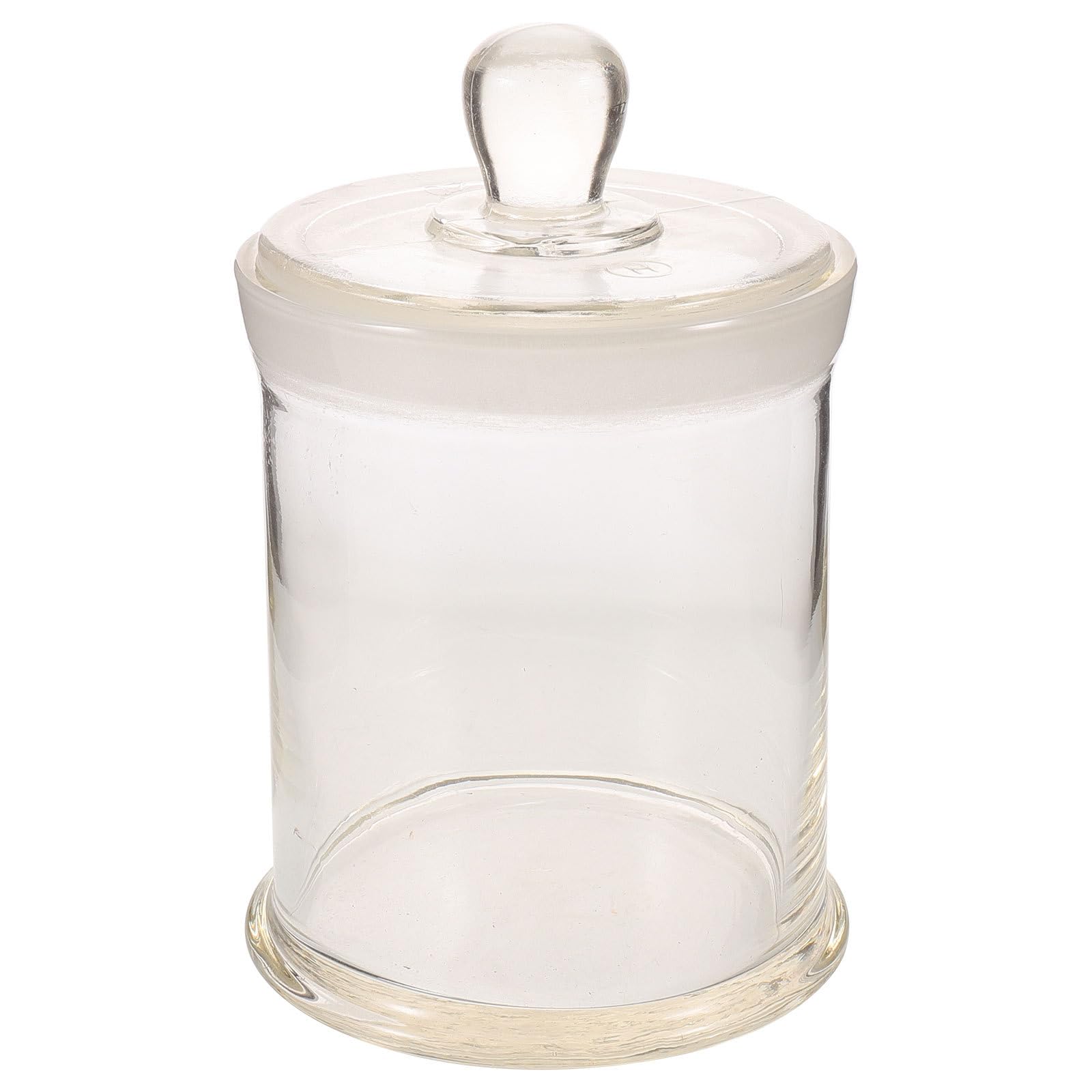 Amosfun Frasco de Vidrio para Tinción Tapa Esmerilada 1200 Ml | Redondo, Boca Ancha, 20x14x14cm, para Muestras Líquidas y Contenido Químico