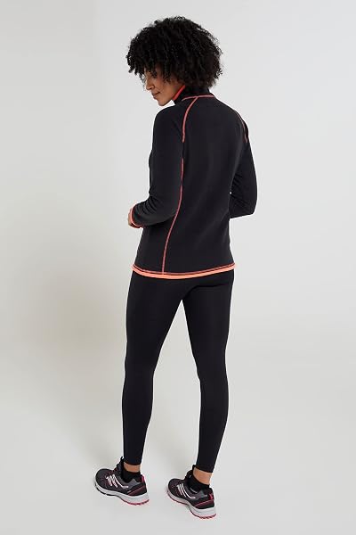 Mountain Warehouse Montana Womens Microfleece Breathable Ladies Sweater, Quick Drying Pullover, Warm Fleece Jacket, Half Zip - Anti-Pill, Lightweight, Purple, Medium - 3