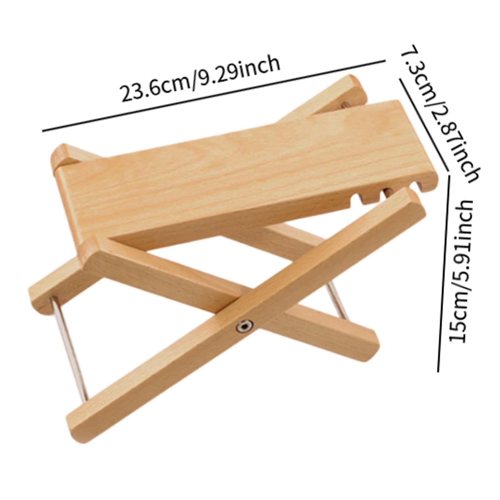 Poggiapiedi per Chitarra, Regolabile in Altezza in 3 Posizioni, Realizzato in Legno, Ideale per Chitarre Classiche.