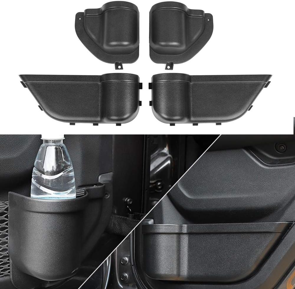 Amazon ZTYCLI カップホルダー ドアハンドルポケット 収納ボックス ジープ ラングラー（Jeep Wrangler）JL