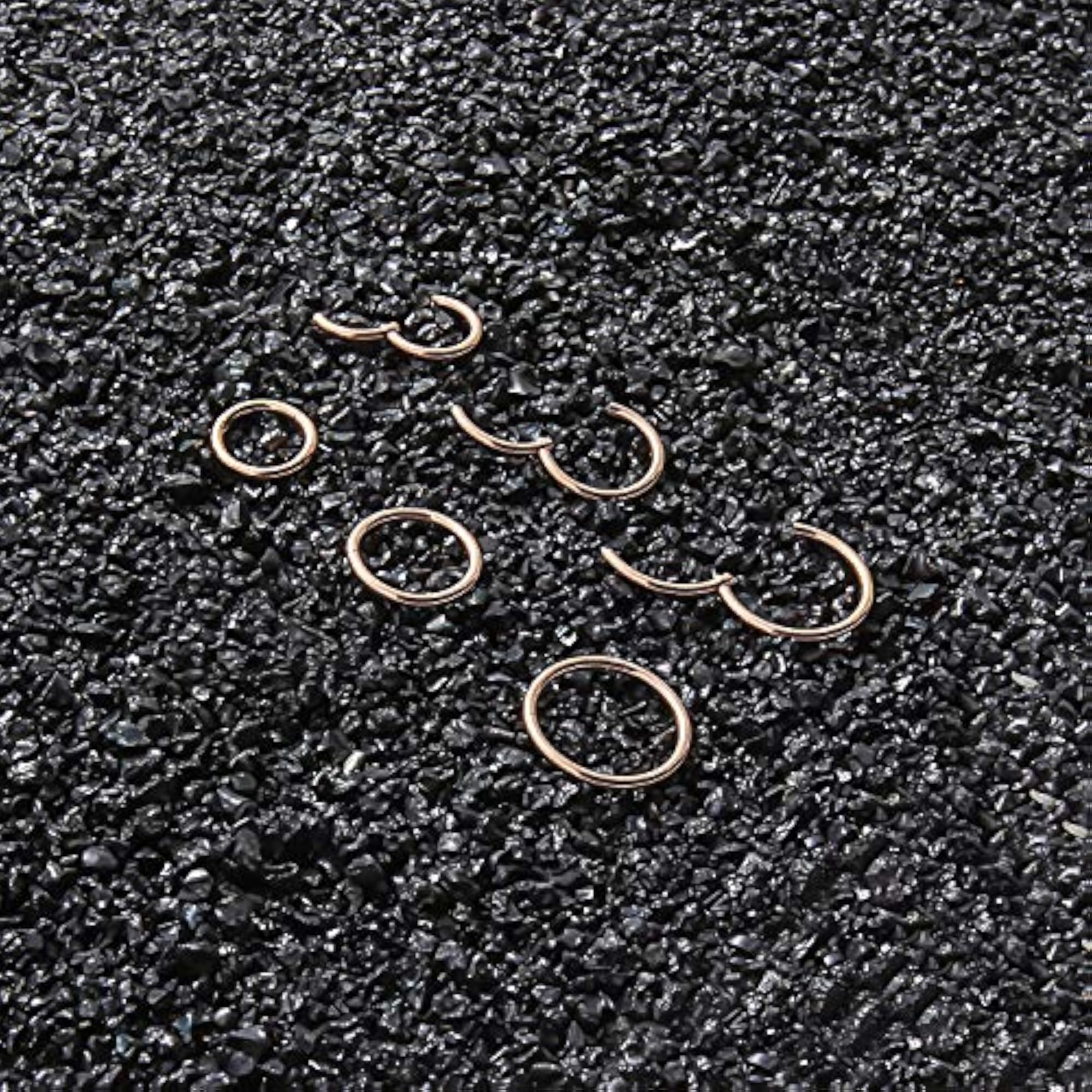 18G Stainless Steel Hinged Clicker Nose Ring
