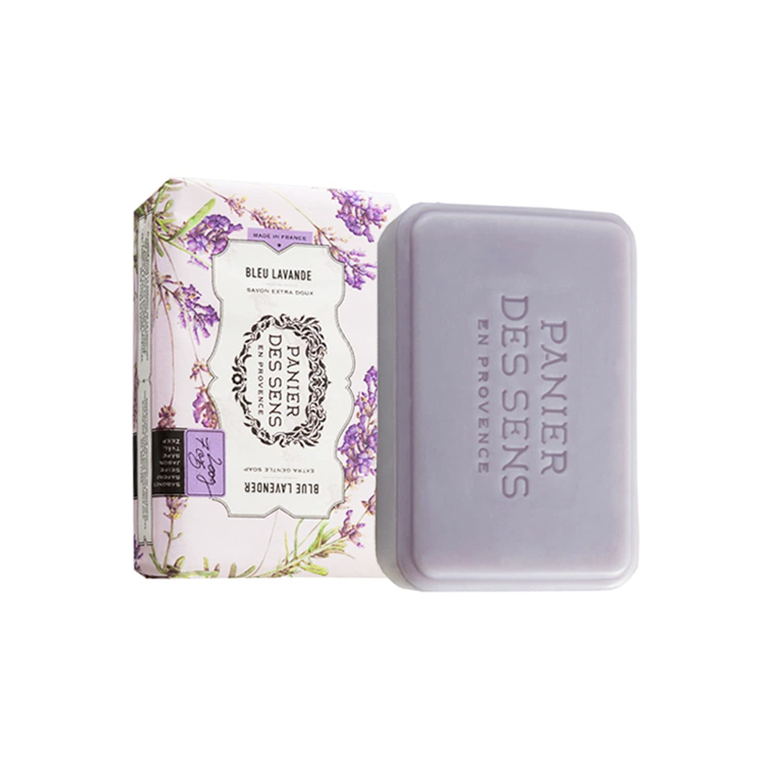 Panier des Sens, Blue Lavender Soap Bar 2x200g, Moisturizing Gentle Scented Bar Soap, Natural Soap with Shea Oil - Image 2