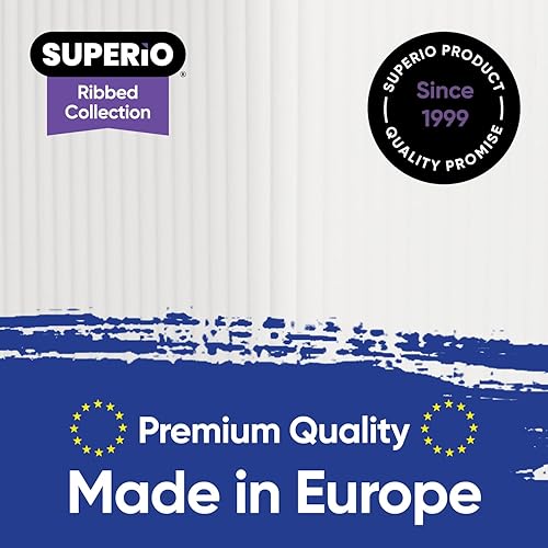 Miniatura 4 de Superio Ribbed Collection - Canastas organizadoras de plástico decorativas abiertas para el hogar, pequeñas cajas blancas (paquete de 4) para