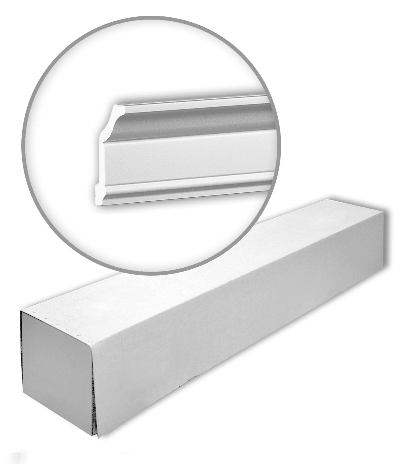 Corniches 650174 Profhome polystyrène extrudé XPS 200x3,6x6,1 cm