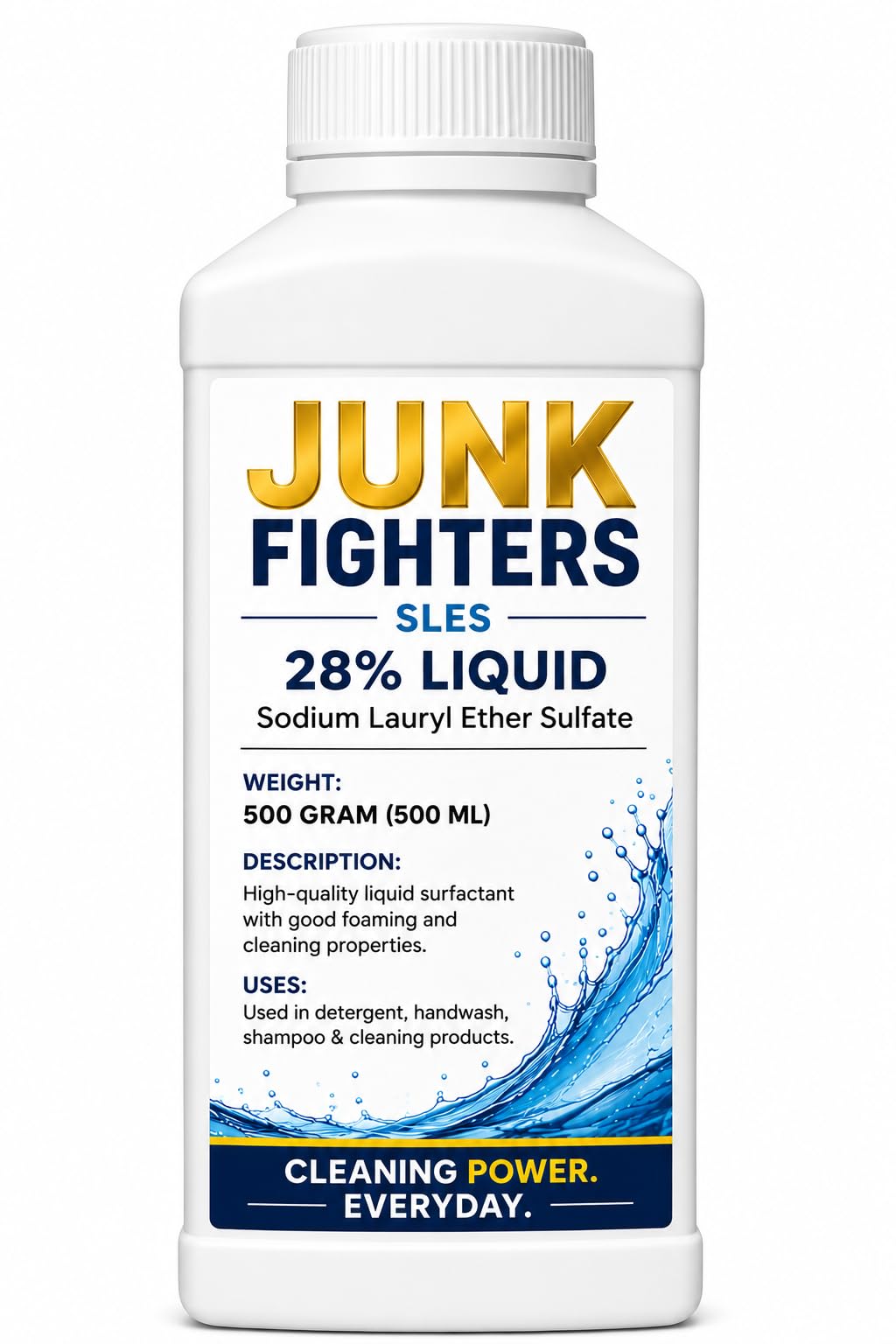 unk Fighters SLES 28% Liquid 500ML | Sodium Lauryl Ether Sulfate Surfactant | High Foaming Cleaning Agent for Dishwash Liquid, Shampoo, Hand Wash, Laundry & Cleaning Formulations-picture-16