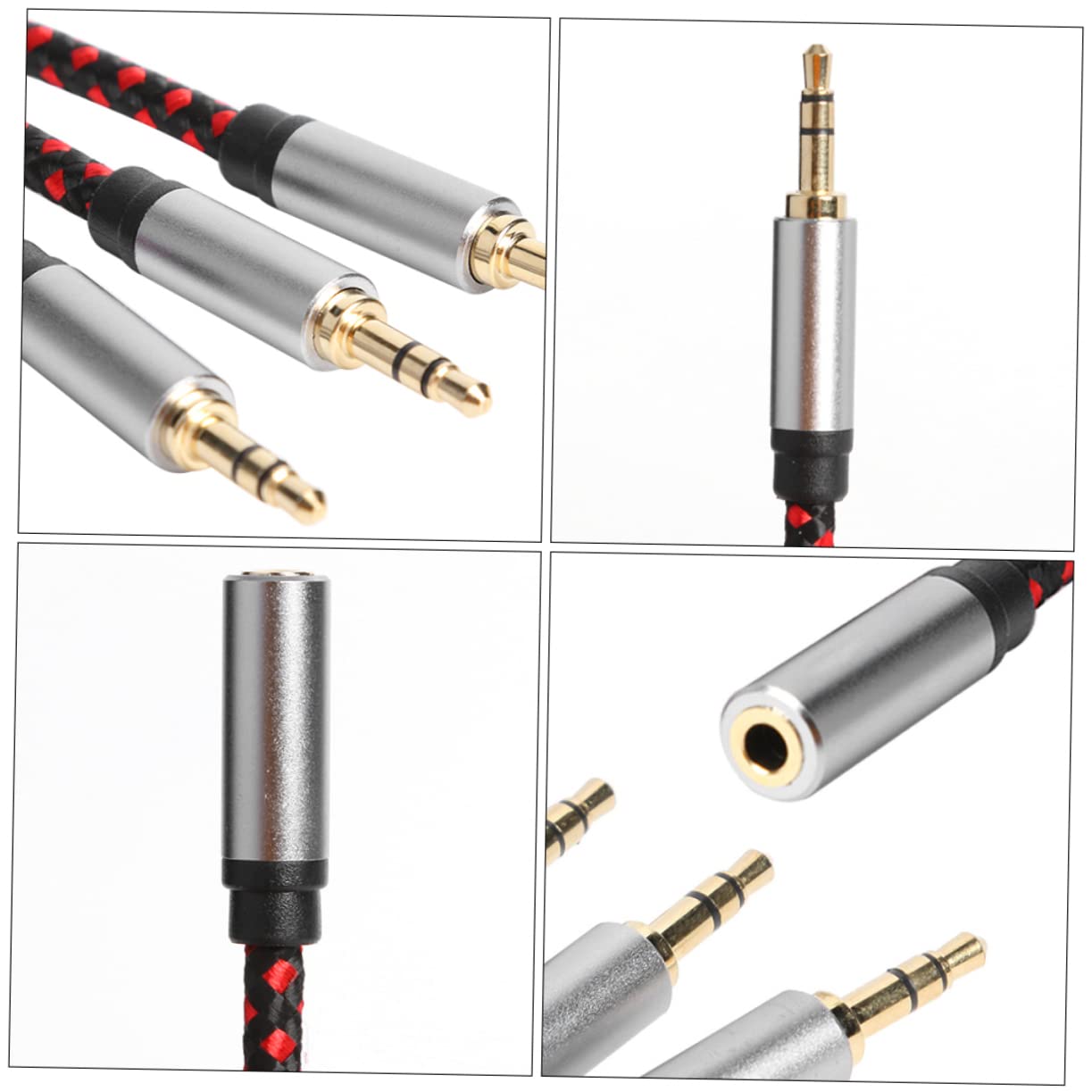 DOITOOL 3stücke Audio Kabel Splitter Hochwertige Verbindung Für Mikrofon Und Lautsprecher Kompatibilität Für Smartphones Tablets Und Langlebiges Mit Vergoldeten Anschlüssen