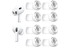 8 Pairs of Medium Air Pro Pod Ear Tips for Enhanced Noise Reduction
