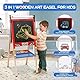 Kunst Staffelei Kinder, Faltbare Kinder Tafel, Höhenverstellbar Kinder Spiel-Tafel aus Holz, Childs Double Side Drawing Board mit Whiteboard und Blackboard