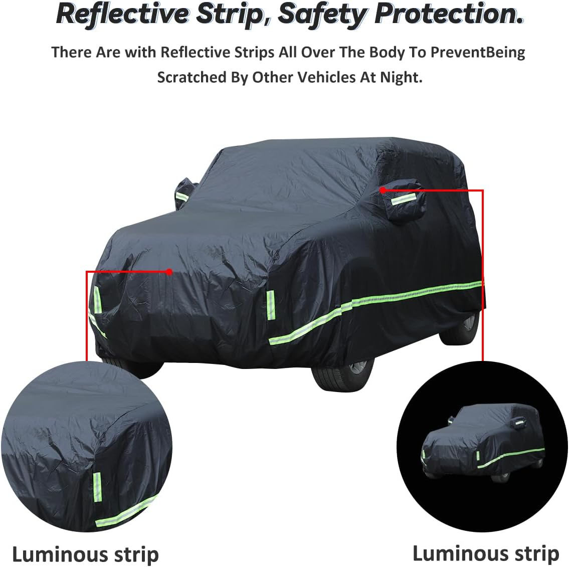 Car Cover Waterproof All Weather, Outdoor Car Covers for Automobiles,Hail UV Snow Wind Protection Compatible with Land Rover Defender 110 2020-2025 Full Exterior Cover Outdoor Protection