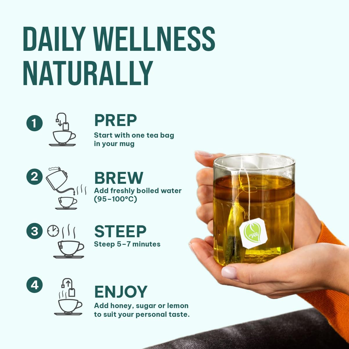 Anti Inflammatory Tea – Black Pepper Turmeric Ginger Cinnamon Tea Bags for Joint Support, Digestion & Immune Wellness, 100% Organic & No Sugar, No Caffeine Natural Anti Inflammatory Herbal Tea 120 Bags