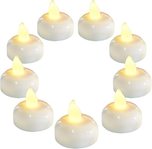 Miniatura 1 de Homemory Paquete de 36 velas flotantes sin llama velas LED blancas cálidas parpadeantes a granel decoración para bodas fiestas centros de mesa