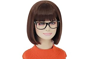Velma Accessories Brown Bob Wig with Glasses