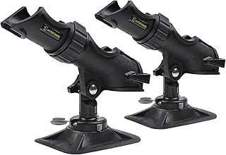 HITORHIKE Fishing Rod Holder Universal Fit Kit Allows for 360-degree Adjustment Kayak Fishing Boat Powerlock Rod Holder