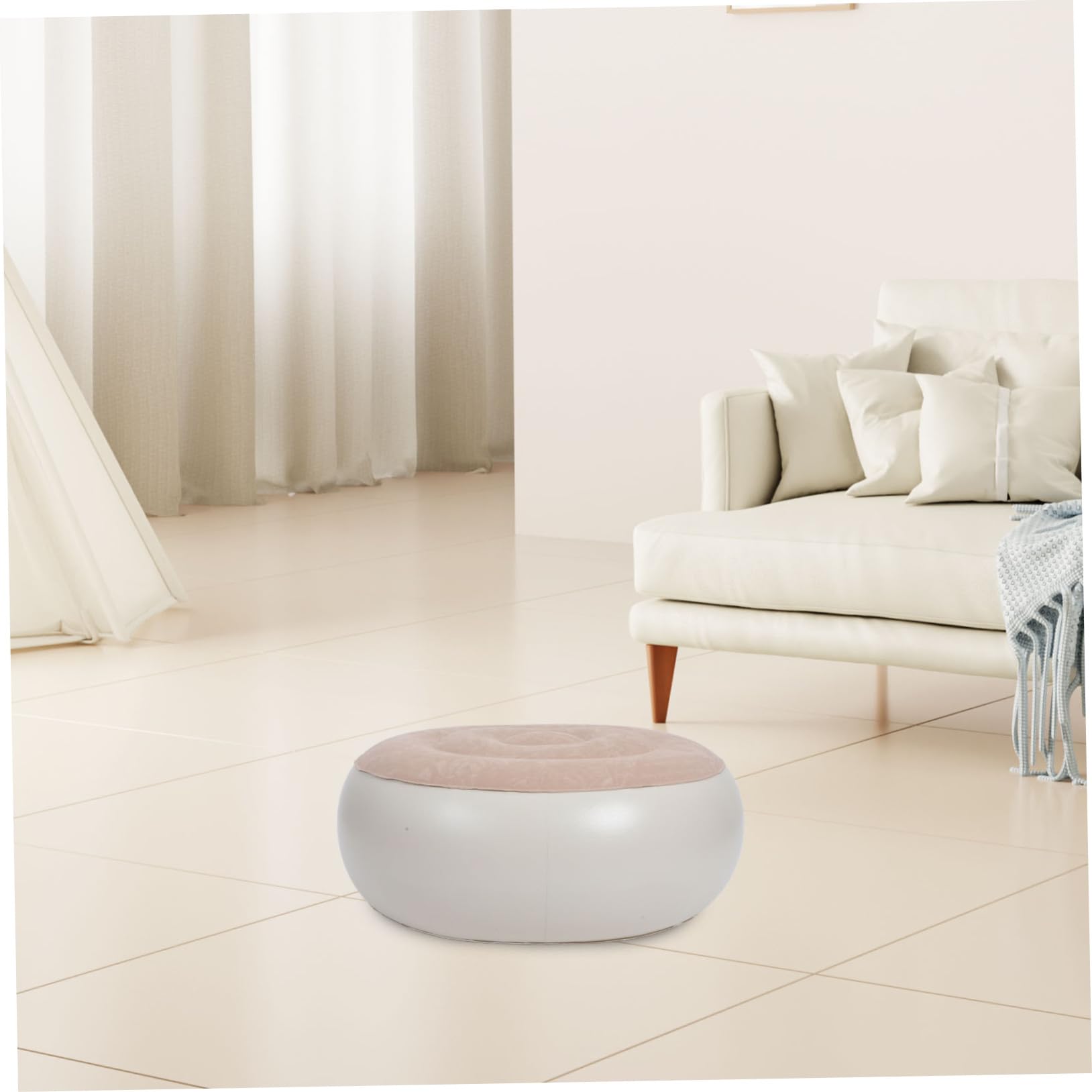 Garneck Flatable Lounger Air Sofa Chair Comfortable Portable Lazy Couch for Outdoor Activities Random