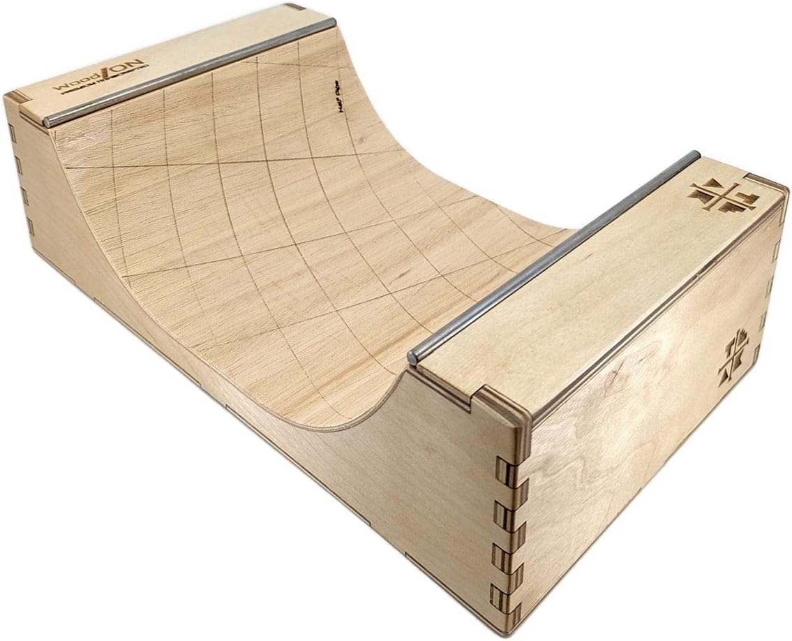 Teak Tuning Wooden Fingerboard Halfpipe with Solid Metal