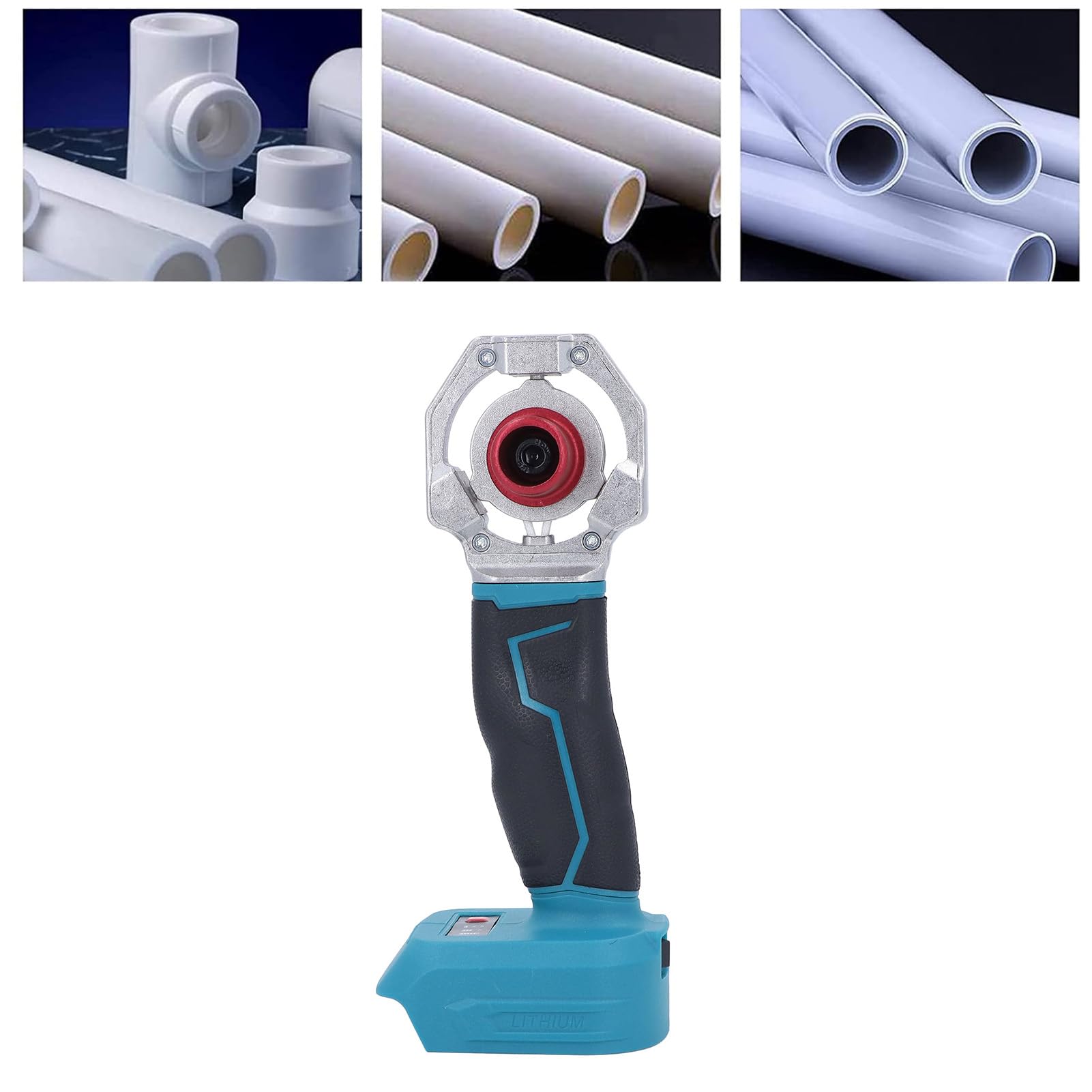 Zgrzewarka do Rur Plastikowych, 120 W, 340 ℃ Urządzenie do Topienia Rur Wodnych o Stałej Temperaturze z Głowicami Topiącymi 20 Mm 25 Mm 32 Mm, Sprzęt do Spawania Rur, Bateria Nie