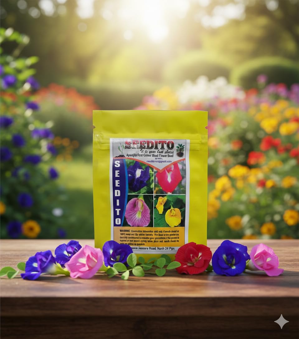 Aparajita Blue Butterfly Pea Flower Seeds - Grow Your Own! -2