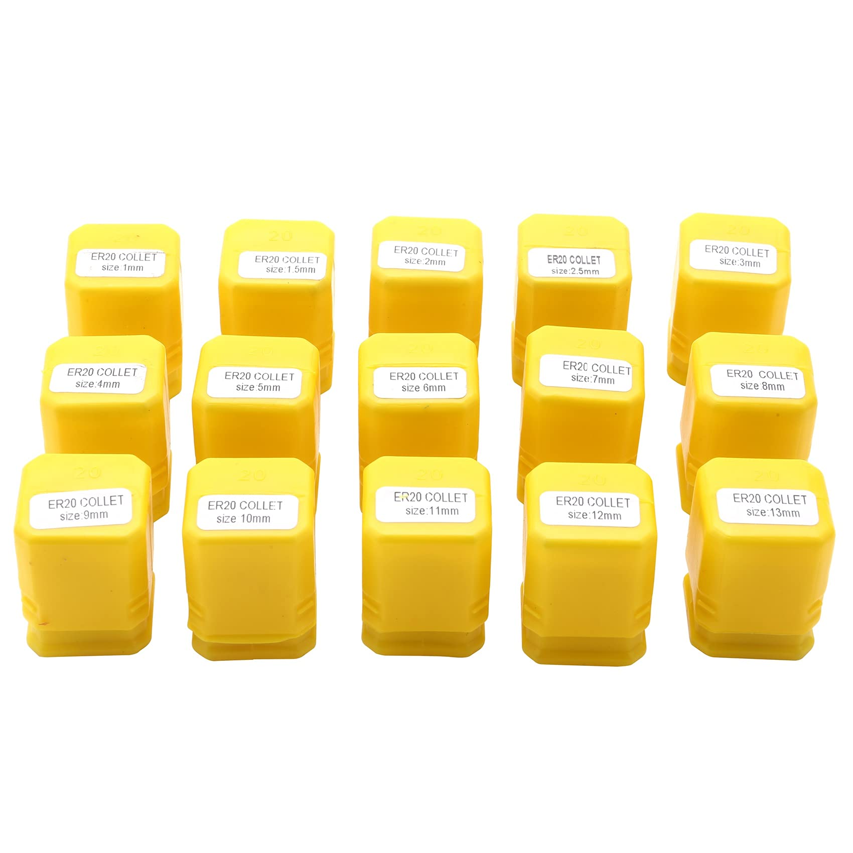 Douille ER20 lot de 15 pour éviter le glissement des outils de fraisage 1-13mm