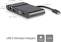 Vista 6 de StarTech. com Adaptador USB-C a VGA/DVI/HDMI, Negro