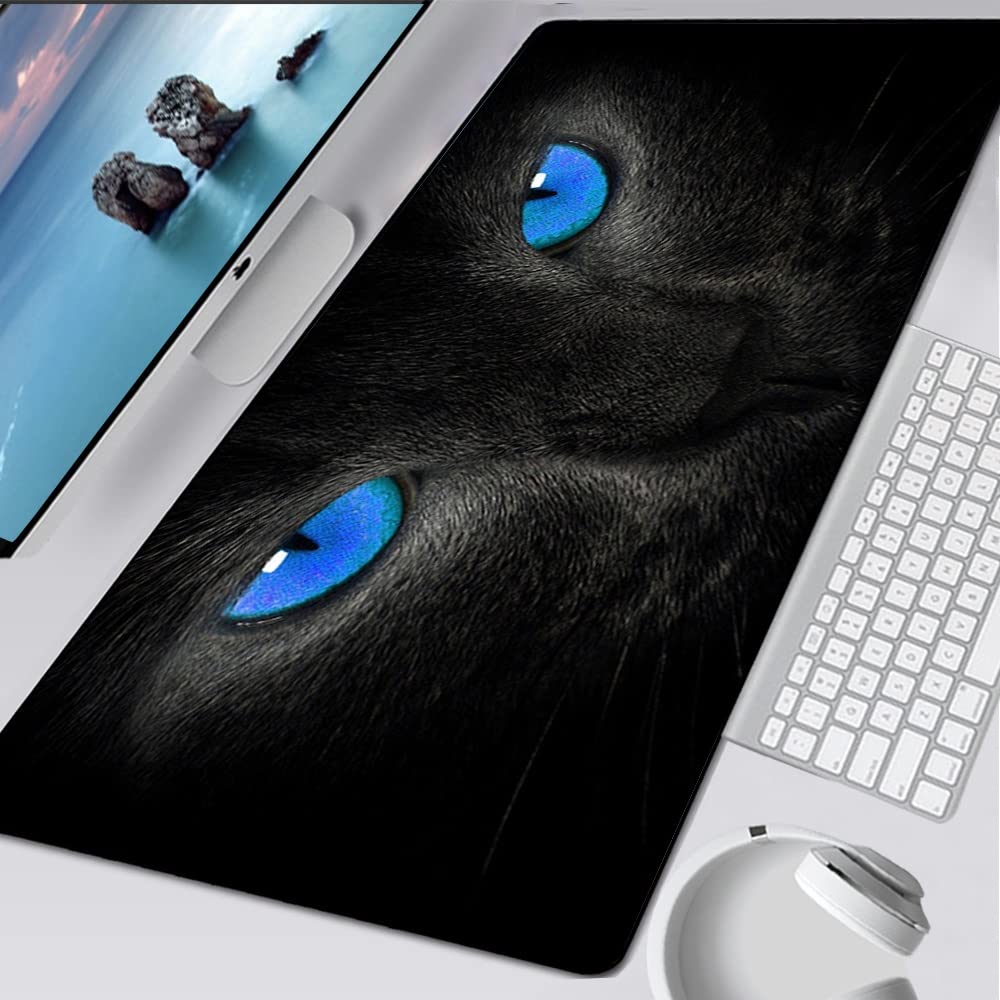 Tappettino del mouse GRANDE GAMING TOURY PAD Computer Mousepad Pc Gamer Mouse Mat Laptop Mausepad Carino Cat Eyes Mouse Tappeto Tastiera Tastiera tappetino da tavolo Tappetino per mouse da gioco ( Col