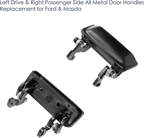 Miniatura 2 de 2 manijas de puerta exteriores de metal para Ford Ranger 1998-2011, Mazda B2300 B3000 B4000 01-10, parte delantera izquierda del conductor y lado