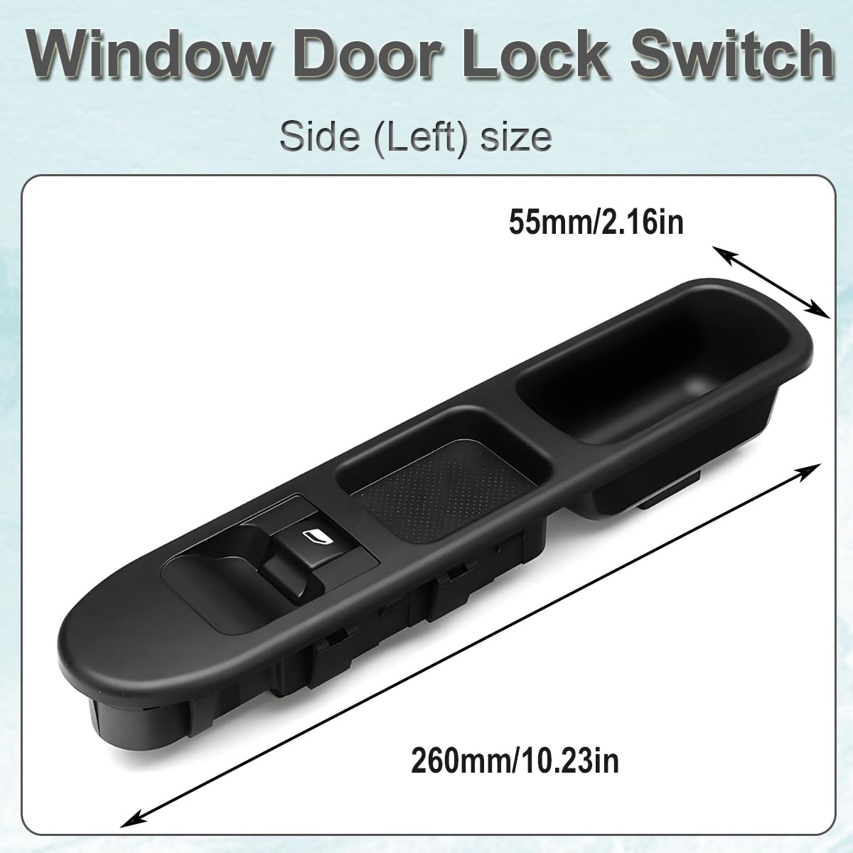 ZAMDOE 6490.HQ Window Door Lock Switch Side (Left) for Peugeot 207 2007 2008 2009 2010 2011 2012 2013 2014 2015 for Controling Passenger SIDE Window Hatchback części zamienne 6554. HJ 6554QL 6Pins