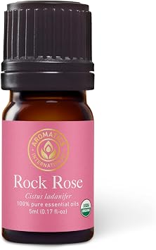 Premium Organic Rock Rose Essential Oil 5ml | 100% Pure Essential Oil for Diffusion, Aromatherapy & Wellness Use