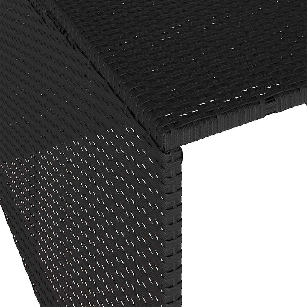 Garaje para robot cortacésped negro de poliratán con marco de acero recubierto de polvo, 86 x 90 x 52/57 cm, resistente a la intemperie y a los rayos UV, con funda protectora para