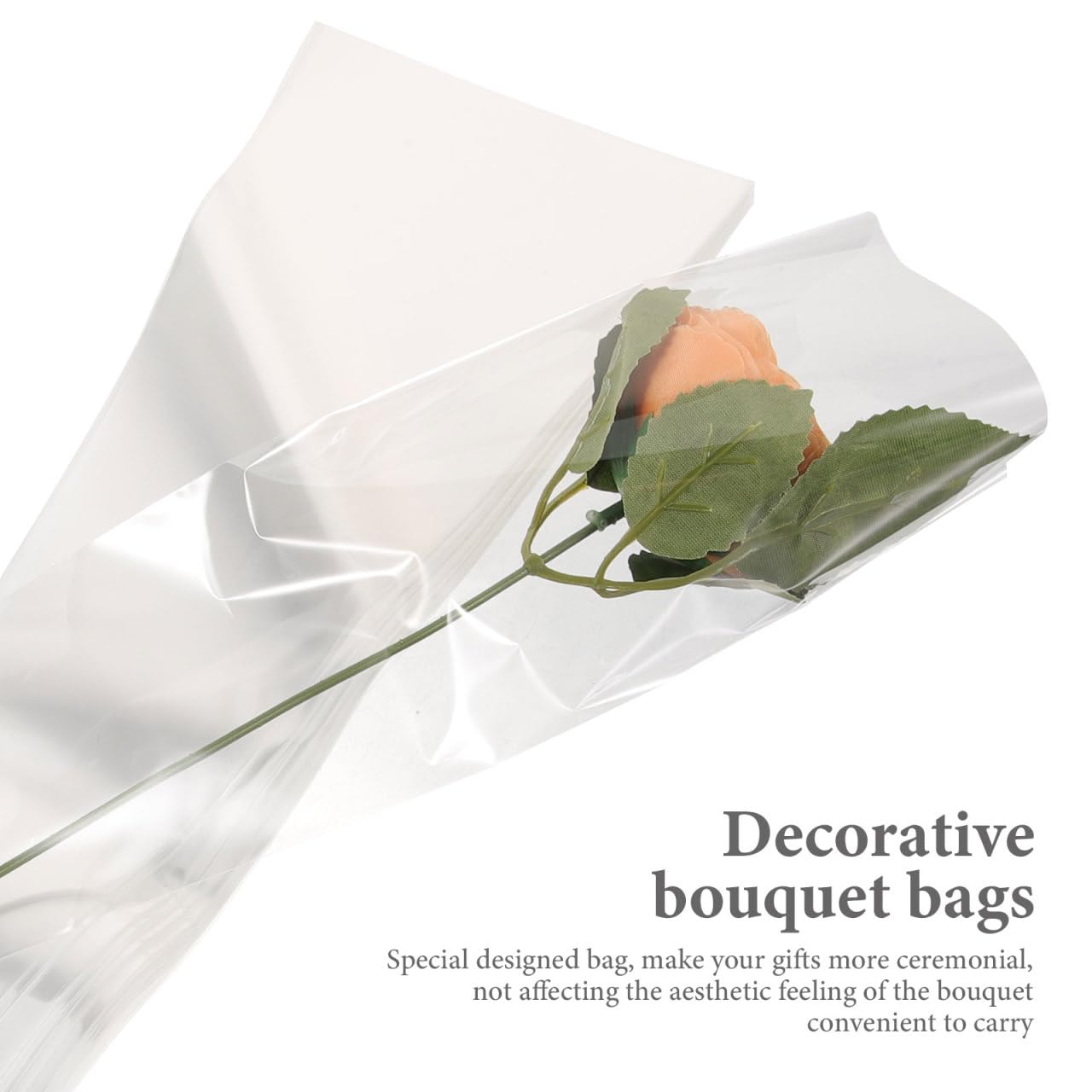 200 Stück Blumen-Geschenktüten, Hochzeitsstrauß, Hochzeitsgeschenk, Verpackung, Geschenkhüllen, Geschenk-Set