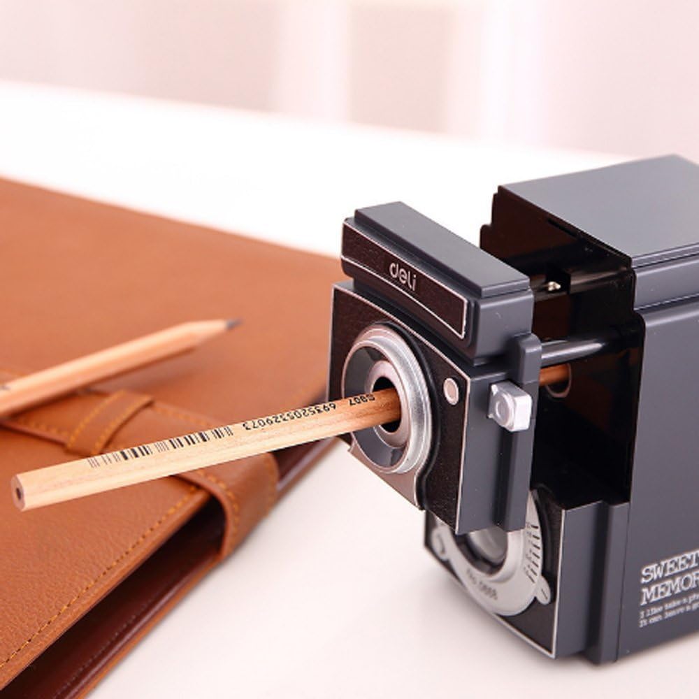 Amazon 手動式鉛筆削り レトロカメラ デザイン インテリア クラシック雑貨 鉛筆削り 文房具 オフィス用品