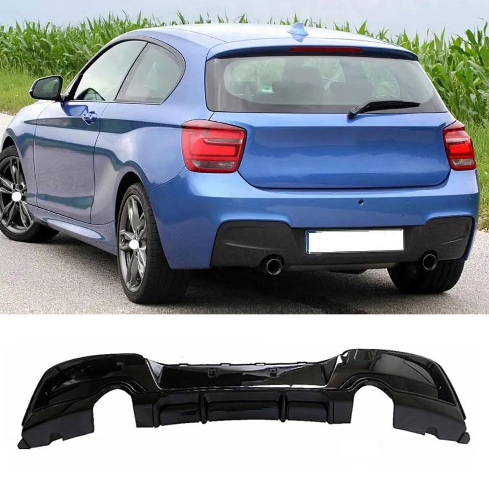 Diffuseur arrière BMW F20 M Sport 2012-2014 en ABS noir brillant