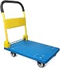 MaxWorks 50887 Foldable Platform Truck Dolly 440-lbs Capacity Anti-Slip Heavy Duty Push Cart with 360 Wheels for Moving Warehouse Office Home (50887)