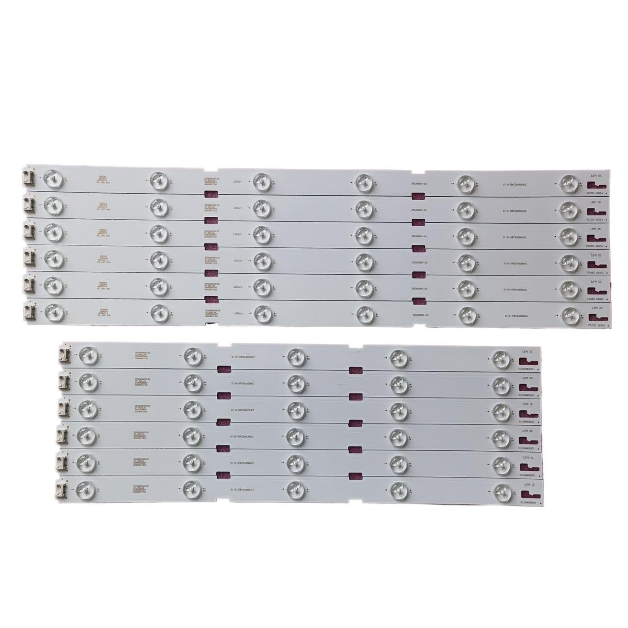 Bande LED 2015ARC490 Compatible Fit for ZLN60600-AC IC-B-HWCR49D640L IC-B-HWCR49D640R 49LENZA6627 49VLE6565BL ZLP60600 ZNL60600 ZLG60600