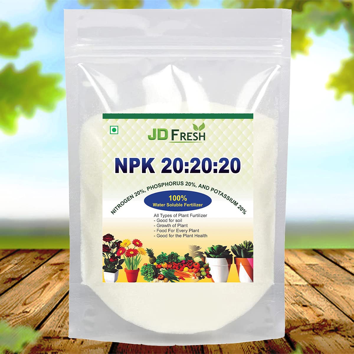 See full amazon price history chart for JD FRESH NPK 20 : 20 : 20 500 gm Specialty Crystalline 100% Water Soluble Complex Fertilizer Foilar Spray Nutrition NPK fertilizers plants and Gardening (500 GM) JD FRESH NPK 20 : 20 : 20 500 gm Specialty Crystalline 100% Water Soluble Complex Fertilizer Foilar Spray Nutrition NPK fertilizers plants and Gardening (500 GM) (B08519CGC7) Amazon Price History, Amazon Price Tracker