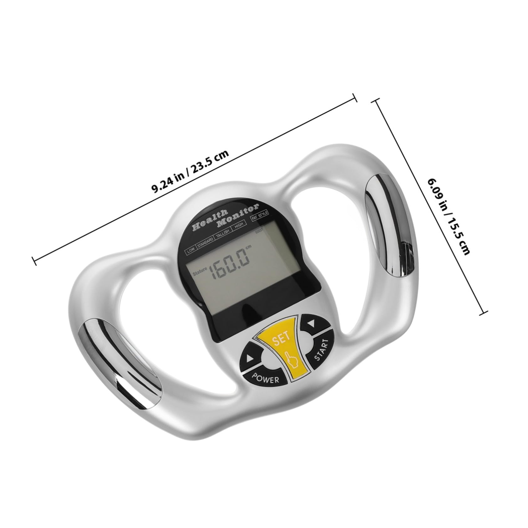 Mikikit Dispositivo Digital Portátil de Medición Grasa Corporal Mano Alta Precisión Análisis Imc Medidor Compacto para Control Corporal y Salud