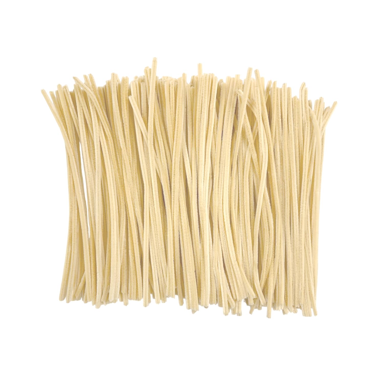 Pack of 250 Ivory Coloured Pipe Cleaners 30cm x 6mm Craft Chenille Stems